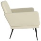 vidaXL Banco de cuero sintético color crema 107x80x81 cm vidaXL Banco de cuero sintético color crema 107x80x81 cm