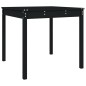 vidaXL Mesa de jardín madera maciza pino negro 82,5x82,5x76 cm vidaXL Mesa de jardín madera maciza pino negro 82,5x82,5x76 cm