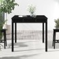 vidaXL Mesa de jardín madera maciza pino negro 82,5x82,5x76 cm vidaXL Mesa de jardín madera maciza pino negro 82,5x82,5x76 cm
