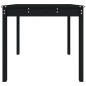 vidaXL Mesa de jardín madera maciza pino negro 82,5x82,5x76 cm vidaXL Mesa de jardín madera maciza pino negro 82,5x82,5x76 cm
