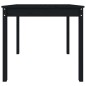 vidaXL Mesa de jardín madera maciza pino negro 82,5x82,5x76 cm vidaXL Mesa de jardín madera maciza pino negro 82,5x82,5x76 cm