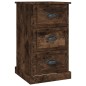 vidaXL Mesita de noche madera contrachapada roble ahumado 39x39x67 cm vidaXL Mesita de noche madera contrachapada roble ahumado 39x39x67 cm