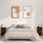 vidaXL Mesita de noche madera contrachapada roble ahumado 39x39x67 cm vidaXL Mesita de noche madera contrachapada roble ahumado 39x39x67 cm
