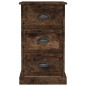 vidaXL Mesita de noche madera contrachapada roble ahumado 39x39x67 cm vidaXL Mesita de noche madera contrachapada roble ahumado 39x39x67 cm