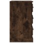 vidaXL Mesita de noche madera contrachapada roble ahumado 39x39x67 cm vidaXL Mesita de noche madera contrachapada roble ahumado 39x39x67 cm