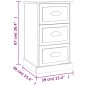 vidaXL Mesita de noche madera contrachapada roble ahumado 39x39x67 cm vidaXL Mesita de noche madera contrachapada roble ahumado 39x39x67 cm