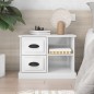 vidaXL Mesita de noche blanco brillante 60x35,5x45 cm vidaXL Mesita de noche blanco brillante 60x35,5x45 cm