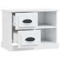 vidaXL Mesita de noche blanco brillante 60x35,5x45 cm vidaXL Mesita de noche blanco brillante 60x35,5x45 cm