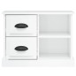 vidaXL Mesita de noche blanco brillante 60x35,5x45 cm vidaXL Mesita de noche blanco brillante 60x35,5x45 cm