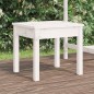 vidaXL Banco de jardín madera maciza pino blanco 50x44x45 cm vidaXL Banco de jardín madera maciza pino blanco 50x44x45 cm