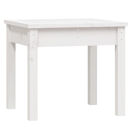 vidaXL Banco de jardín madera maciza pino blanco 50x44x45 cm
