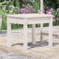 vidaXL Banco de jardín madera maciza pino blanco 50x44x45 cm vidaXL Banco de jardín madera maciza pino blanco 50x44x45 cm