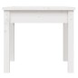 vidaXL Banco de jardín madera maciza pino blanco 50x44x45 cm vidaXL Banco de jardín madera maciza pino blanco 50x44x45 cm