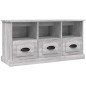 vidaXL Mueble para TV madera contrachapada gris Sonoma 100x35x50 cm vidaXL Mueble para TV madera contrachapada gris Sonoma 100x35x50 cm