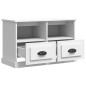 vidaXL Mueble de TV madera contrachapada blanco 80x35x50 cm