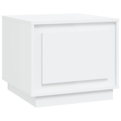 vidaXL Mesa de centro madera contrachapada blanco 51x50x44 cm