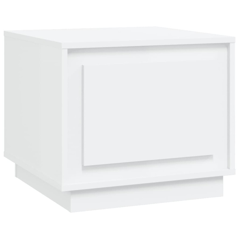 vidaXL Mesa de centro madera contrachapada blanco 51x50x44 cm vidaXL Mesa de centro madera contrachapada blanco 51x50x44 cm