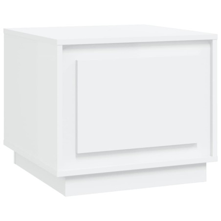 vidaXL Mesa de centro madera contrachapada blanco 51x50x44 cm
