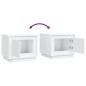 vidaXL Mesa de centro madera contrachapada blanco 51x50x44 cm vidaXL Mesa de centro madera contrachapada blanco 51x50x44 cm