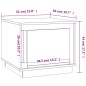 vidaXL Mesa de centro madera contrachapada blanco 51x50x44 cm vidaXL Mesa de centro madera contrachapada blanco 51x50x44 cm
