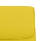 vidaXL Banco de tela amarillo claro 100x64x80 cm