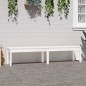 vidaXL Banco de jardín de 2 plazas madera maciza pino 203,5x44x45 cm vidaXL Banco de jardín de 2 plazas madera maciza pino 203,5x44x45 cm