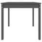 vidaXL Mesa de jardín madera maciza pino gris 82,5x82,5x76 cm vidaXL Mesa de jardín madera maciza pino gris 82,5x82,5x76 cm