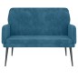 vidaXL Banco de terciopelo azul 108x79x79 cm vidaXL Banco de terciopelo azul 108x79x79 cm