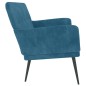 vidaXL Banco de terciopelo azul 108x79x79 cm vidaXL Banco de terciopelo azul 108x79x79 cm