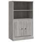 vidaXL Aparador de madera contrachapada gris Sonoma 60x35,5x103,5 cm vidaXL Aparador de madera contrachapada gris Sonoma 60x35,5x103,5 cm