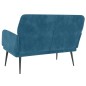 vidaXL Banco de terciopelo azul 108x79x79 cm vidaXL Banco de terciopelo azul 108x79x79 cm