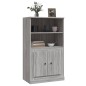 vidaXL Aparador de madera contrachapada gris Sonoma 60x35,5x103,5 cm vidaXL Aparador de madera contrachapada gris Sonoma 60x35,5x103,5 cm