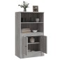vidaXL Aparador de madera contrachapada gris Sonoma 60x35,5x103,5 cm vidaXL Aparador de madera contrachapada gris Sonoma 60x35,5x103,5 cm