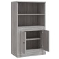 vidaXL Aparador de madera contrachapada gris Sonoma 60x35,5x103,5 cm vidaXL Aparador de madera contrachapada gris Sonoma 60x35,5x103,5 cm