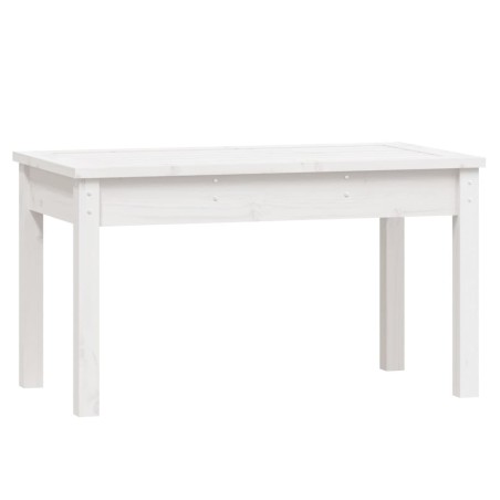vidaXL Banco de jardín madera maciza pino blanco 80x44x45 cm