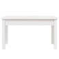 vidaXL Banco de jardín madera maciza pino blanco 80x44x45 cm