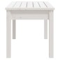vidaXL Banco de jardín madera maciza pino blanco 80x44x45 cm