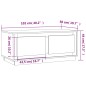 vidaXL Mesa de centro madera contrachapada gris hormigón 102x50x44 cm