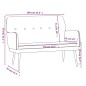vidaXL Banco de terciopelo azul 108x79x79 cm vidaXL Banco de terciopelo azul 108x79x79 cm