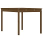 vidaXL Mesa de jardín madera maciza pino marrón miel 121x82,5x76 cm vidaXL Mesa de jardín madera maciza pino marrón miel 121x82,5x76 cm