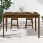 vidaXL Mesa de jardín madera maciza pino marrón miel 121x82,5x76 cm vidaXL Mesa de jardín madera maciza pino marrón miel 121x82,5x76 cm