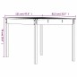 vidaXL Mesa de jardín madera maciza pino marrón miel 121x82,5x76 cm vidaXL Mesa de jardín madera maciza pino marrón miel 121x82,5x76 cm