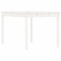 vidaXL Mesa de jardín madera maciza pino blanco 121x82,5x76 cm vidaXL Mesa de jardín madera maciza pino blanco 121x82,5x76 cm