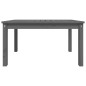 vidaXL Mesa de jardín madera maciza de pino gris 82,5x50,5x45 cm vidaXL Mesa de jardín madera maciza de pino gris 82,5x50,5x45 cm