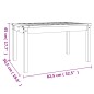 vidaXL Mesa de jardín madera maciza de pino gris 82,5x50,5x45 cm vidaXL Mesa de jardín madera maciza de pino gris 82,5x50,5x45 cm