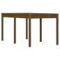 vidaXL Mesa de jardín madera maciza pino marrón miel 159,5x82,5x76 cm vidaXL Mesa de jardín madera maciza pino marrón miel 159,5x82,5x76 cm