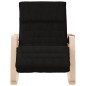 vidaXL Silla mecedora de tela negro vidaXL Silla mecedora de tela negro