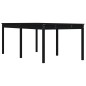 vidaXL Mesa de jardín madera maciza de pino negro 203,5x100x76 cm vidaXL Mesa de jardín madera maciza de pino negro 203,5x100x76 cm