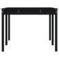 vidaXL Mesa de jardín madera maciza de pino negro 203,5x100x76 cm vidaXL Mesa de jardín madera maciza de pino negro 203,5x100x76 cm