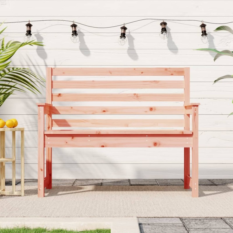 vidaXL Banco de jardín madera maciza abeto de Douglas 109x48x91,5 cm